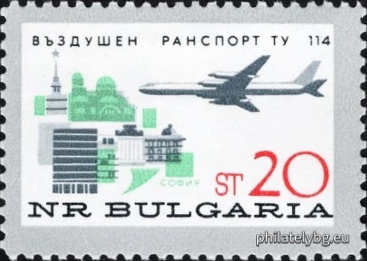 25.11.1965 - „ Въздушен транспорт . “ - шест пощенски марки.