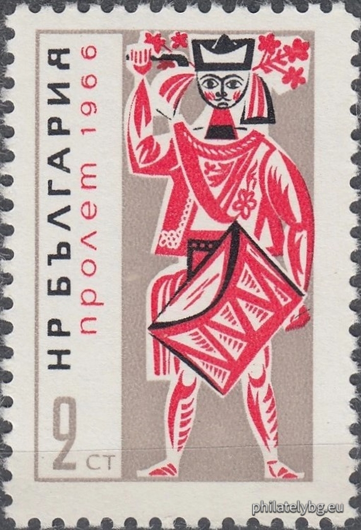 10.01.1966 - „ Пролет 1966. “ - шест пощенски марки.