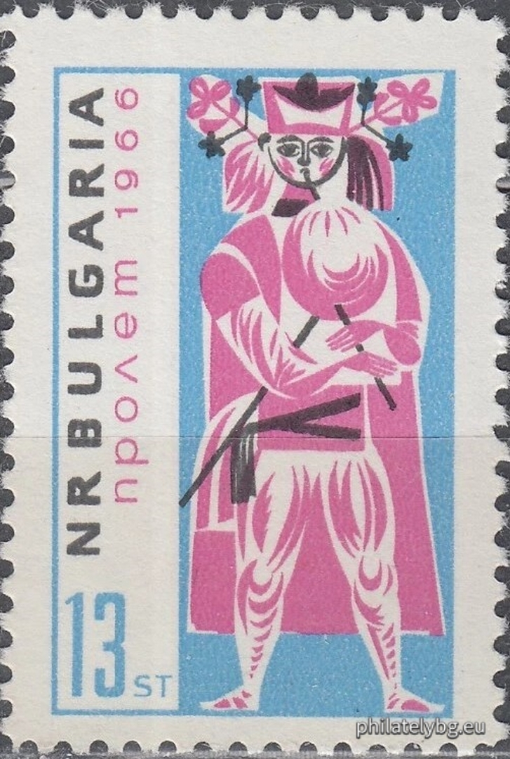 10.01.1966 - „ Пролет 1966. “ - шест пощенски марки.