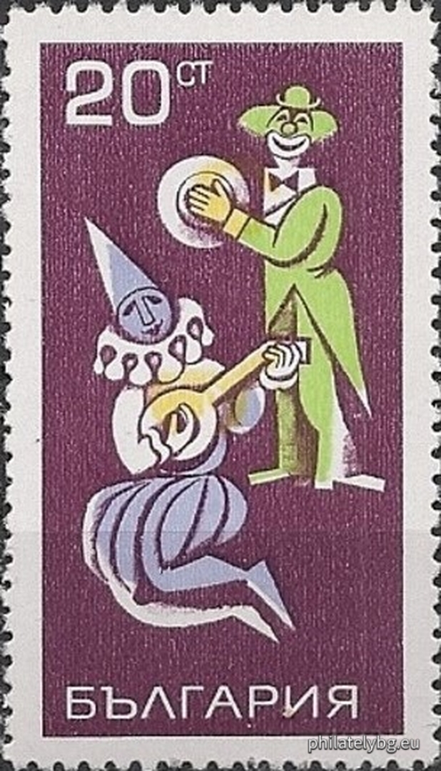 28.11.1969 - „ Цирково изкуство . “ - шест пощенски марки.