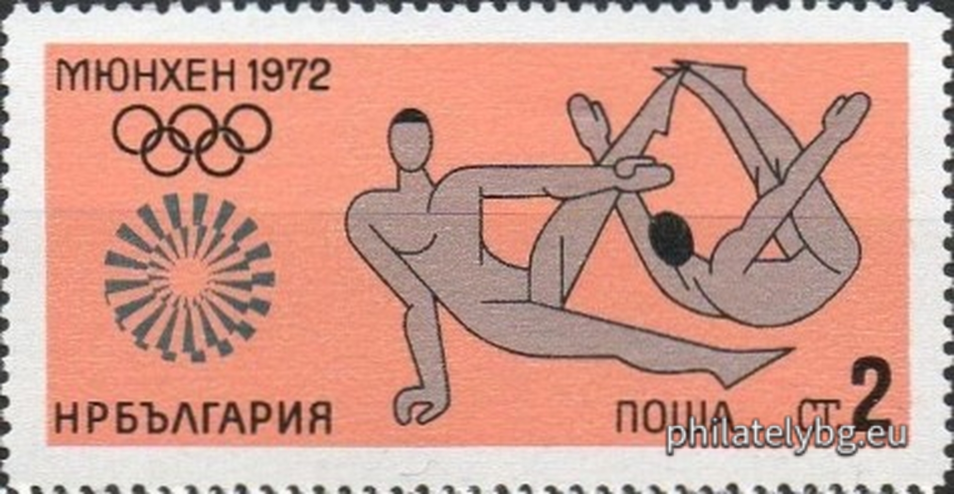 25.06.1972 - „ ХХ летни олимпийски игри Мюнхен 1972. “ - шест пощенски марки.