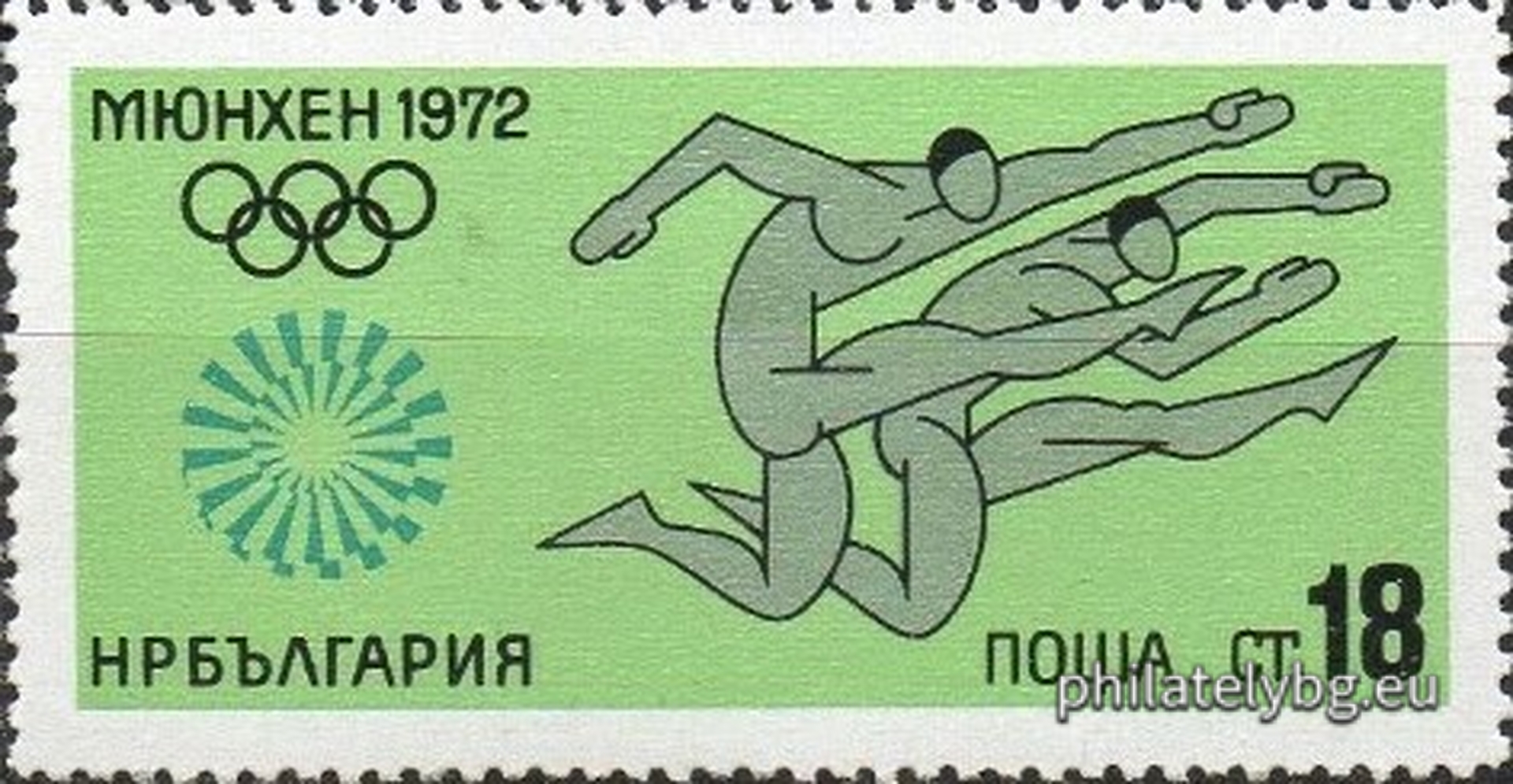 25.06.1972 - „ ХХ летни олимпийски игри Мюнхен 1972. “ - шест пощенски марки.