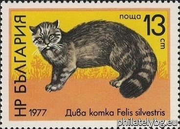 16.05.1977 - „ Хищни бозайници . “ - пет пощенски марки.