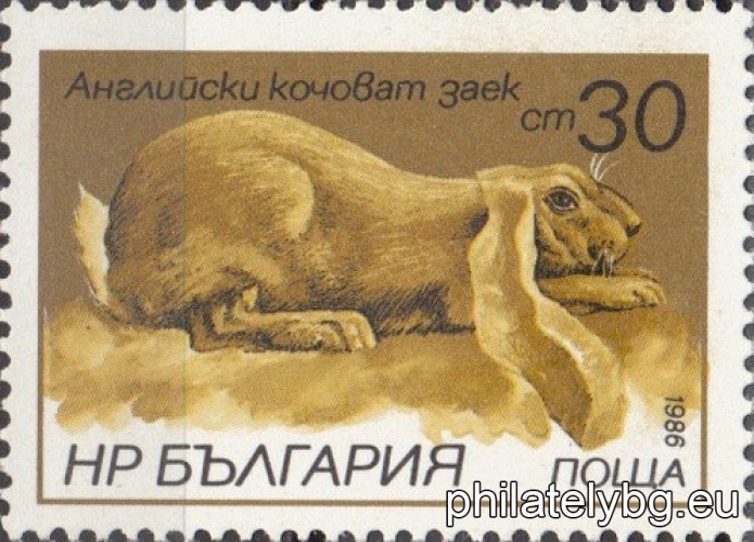 „ Зайци. “ - шест пощенски марки.