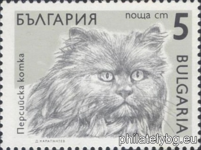 „ Редовни - котки. “ - шест пощенски марки.