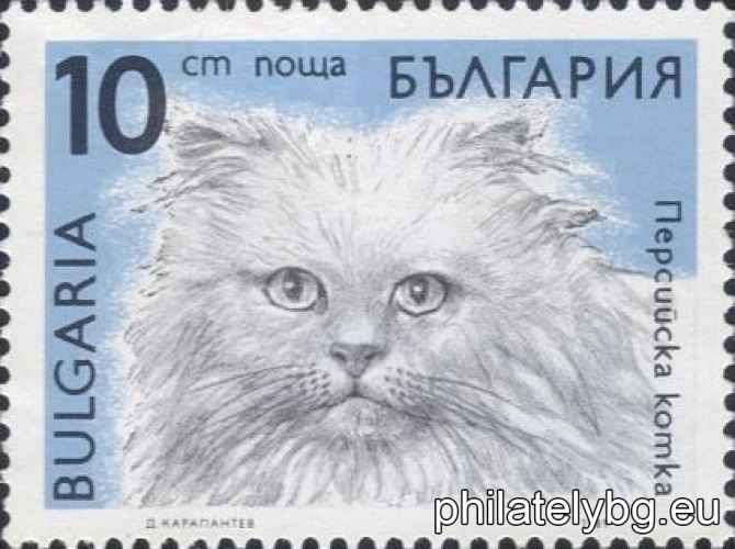 „ Редовни - котки. “ - шест пощенски марки.