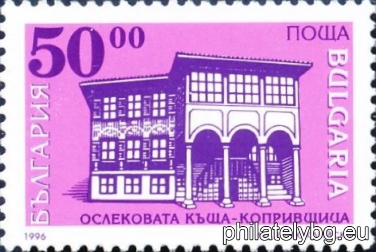 „ Редовни - исторически забележителности: възрожденски къщи. “ - шест пощенски марки.