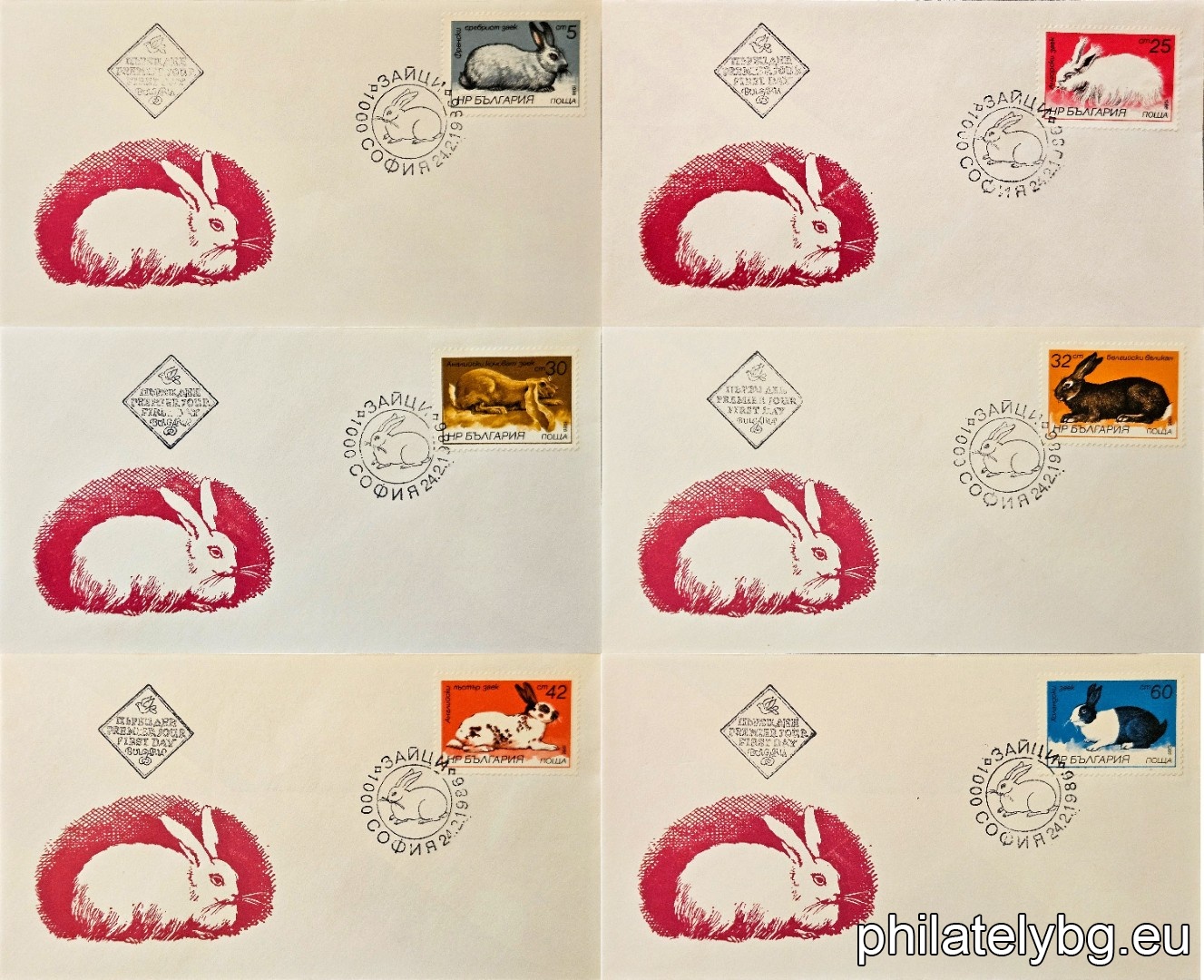 3488 - French Silver Rabbit; 3489 - Angora Rabbit; 3490 - English Mountain Rabbit; 3491 - Belgian Giant; 3492 - English Pied Rabbit; 3493 - Dutch Rabbit.