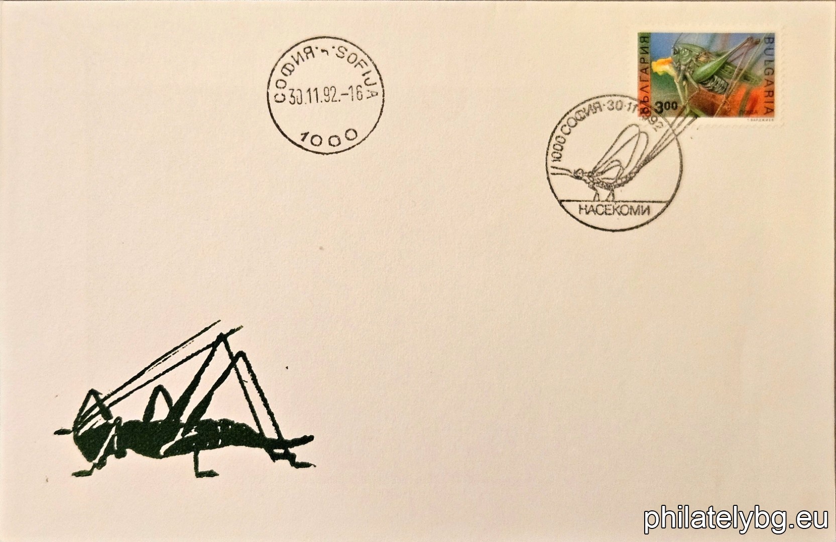 4032 - variegated long-antennaed grasshopper; 4033 - common praying mantis.