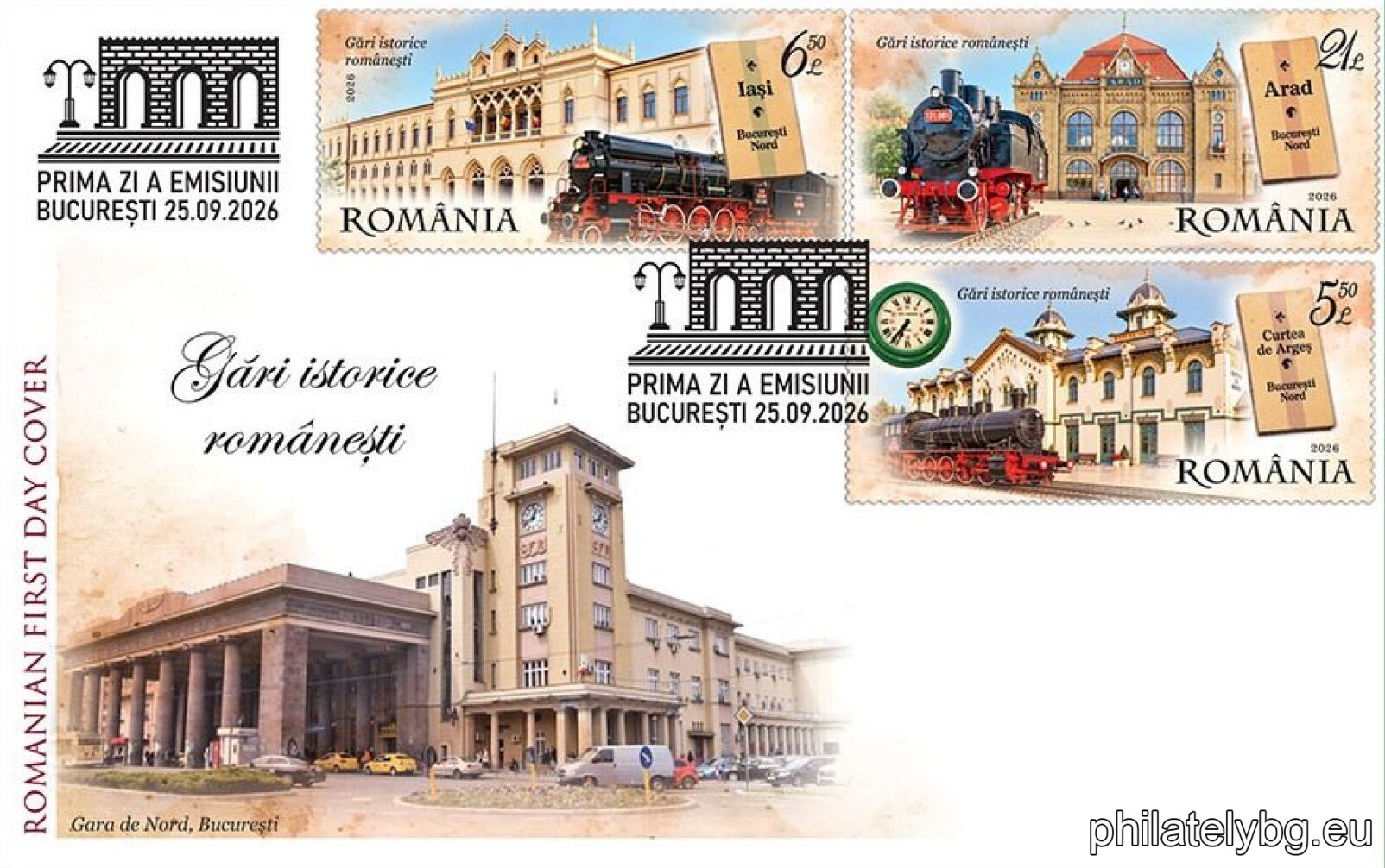 Historic Railway Architecture Takes Center Stage in New Romanian Stamp Issue