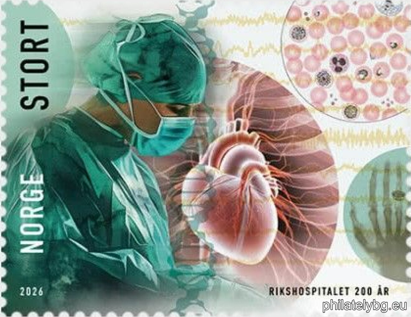 Two Centuries of Medicine: Norway Honors Rikshospitalet with a New Stamp